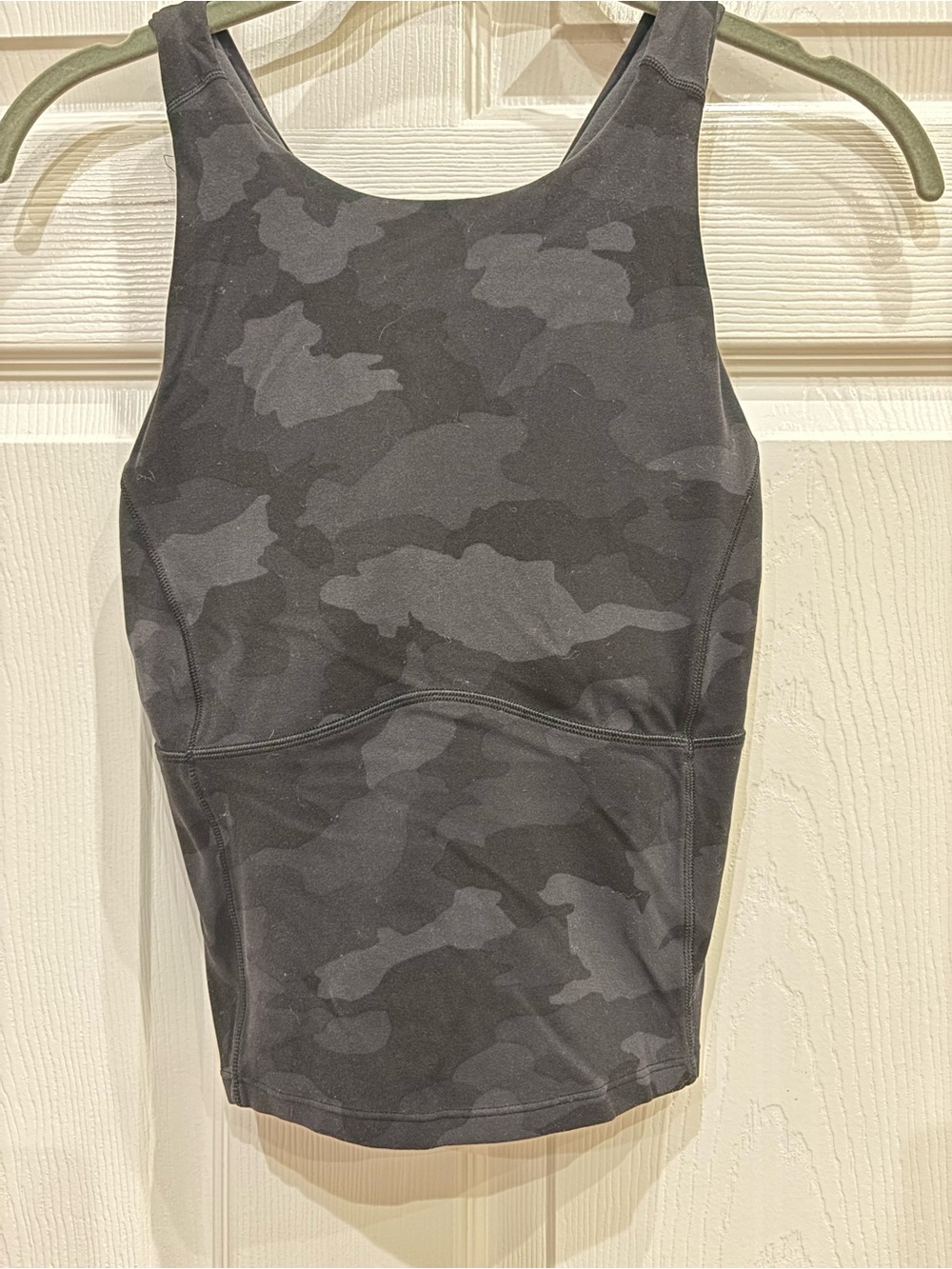 Lululemon High-Neck Black Camo Women's Tank Top